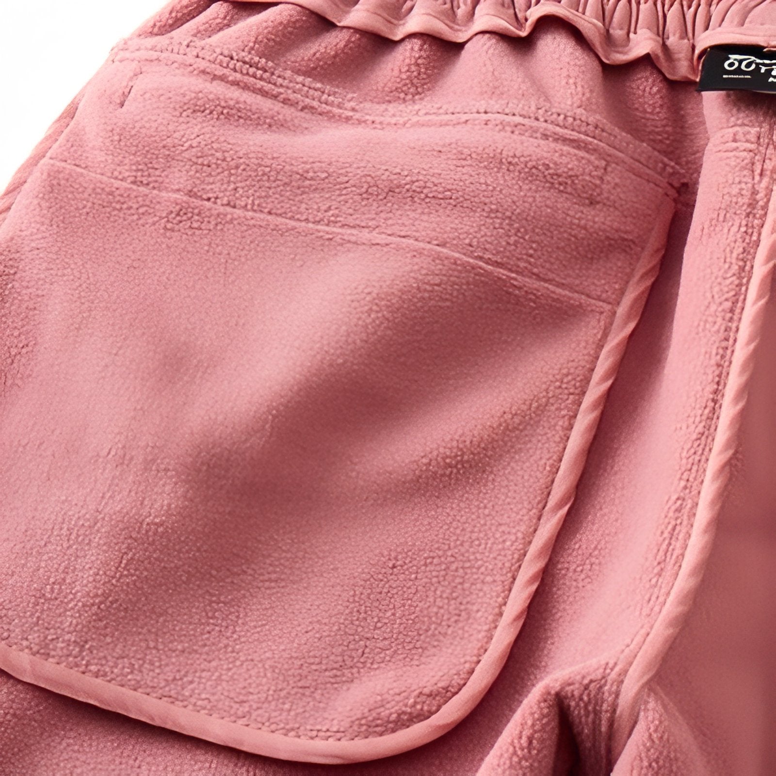 Pantalon de Randonnée Femme Hiver gros plan poche - Rose Poudré - Noir - Gris Clair