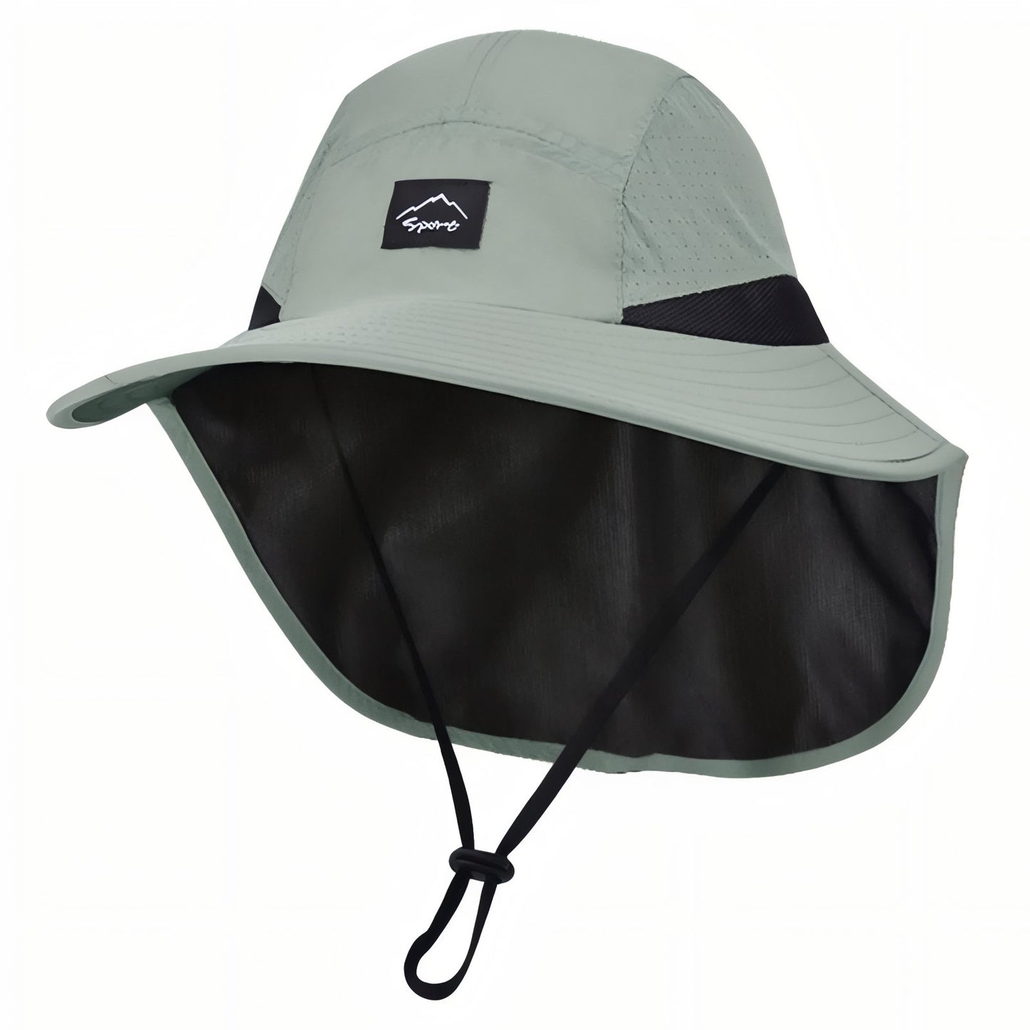 Chapeau Léger Randonnée Protection Nuque - Vert Sauge - 55-58cm