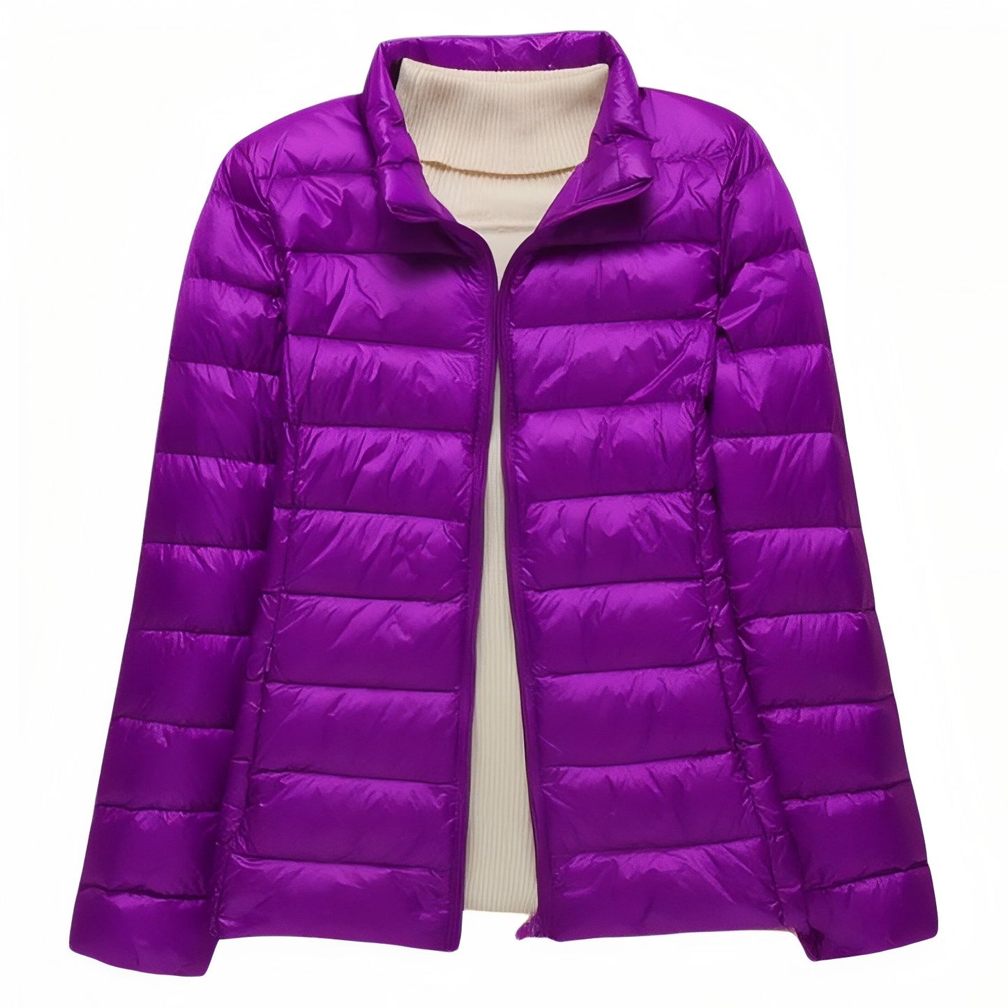 Doudoune Randonnée Compressible Femme - Violet (sans capuche) - M (45/50kg)