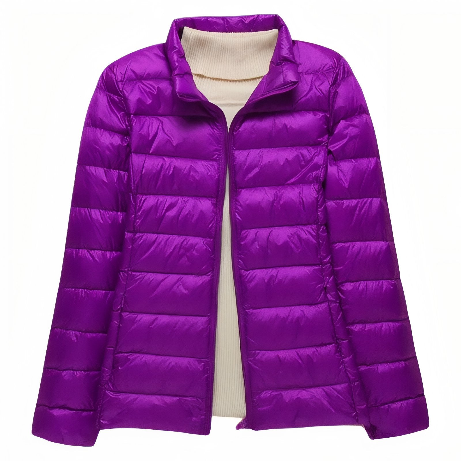 Doudoune Randonnée Compressible Femme - Violet (sans capuche) - M (45/50kg)