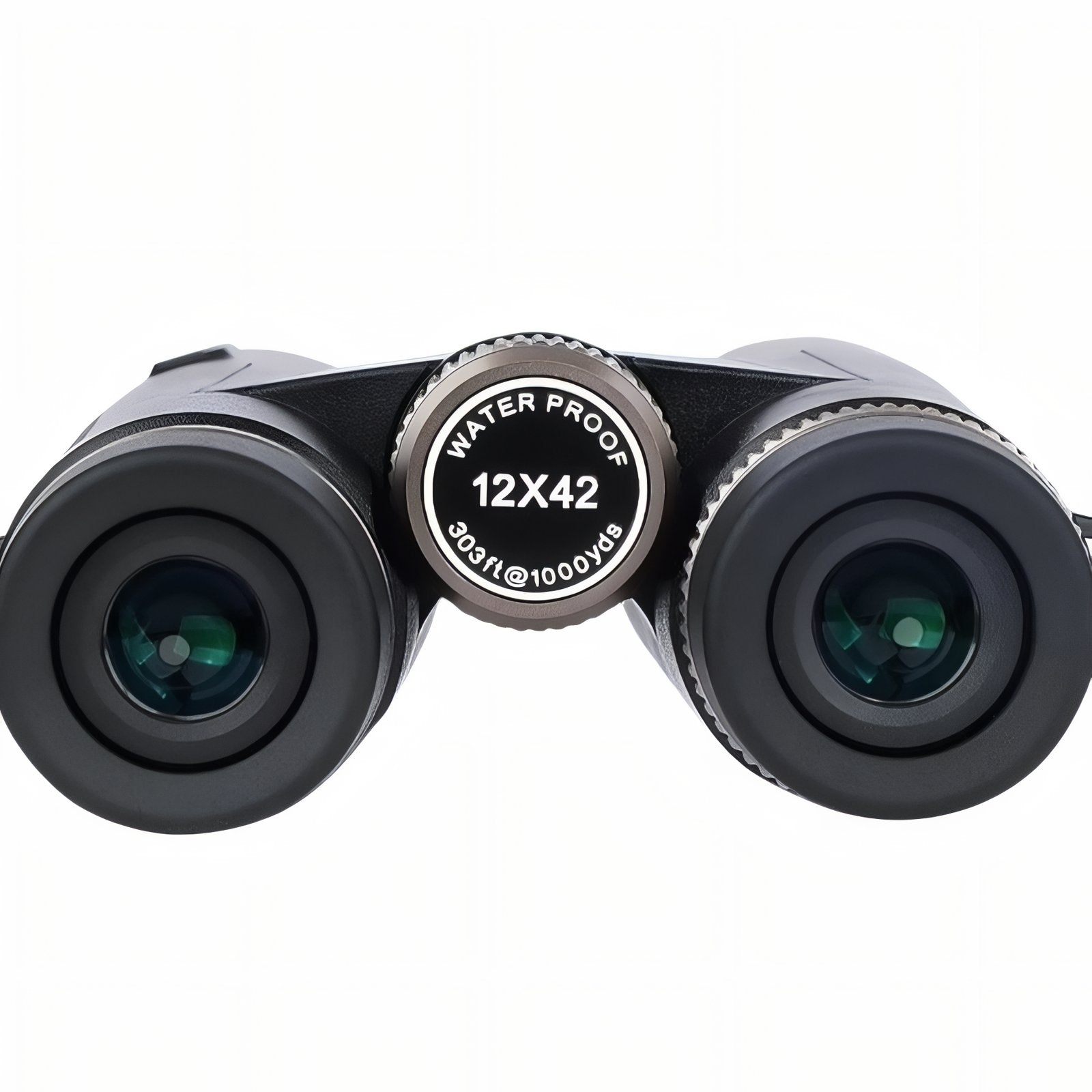 Jumelles Légères Randonnée 12x42 gros plan lentilles - Vert - Noir - Bleu