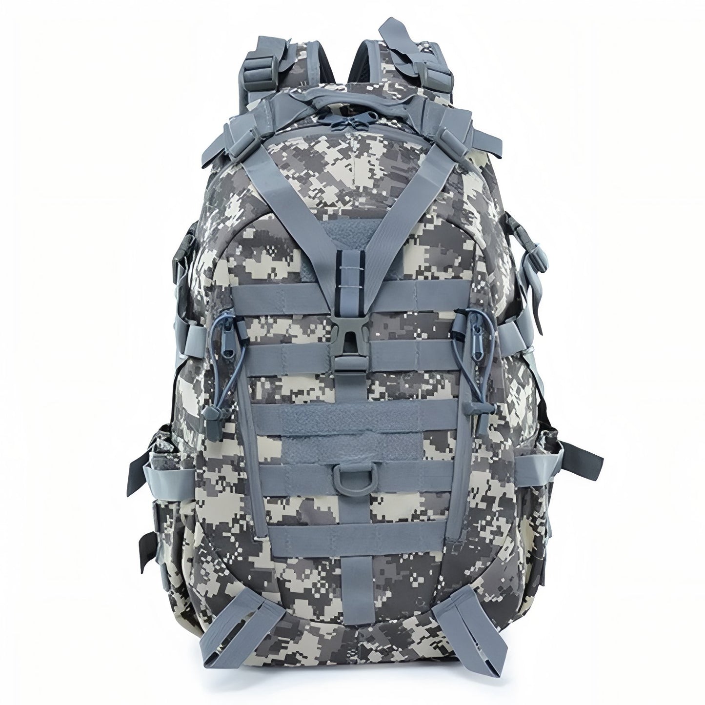 Sac à Dos Randonnée Militaire 40L - Gris Camouflage