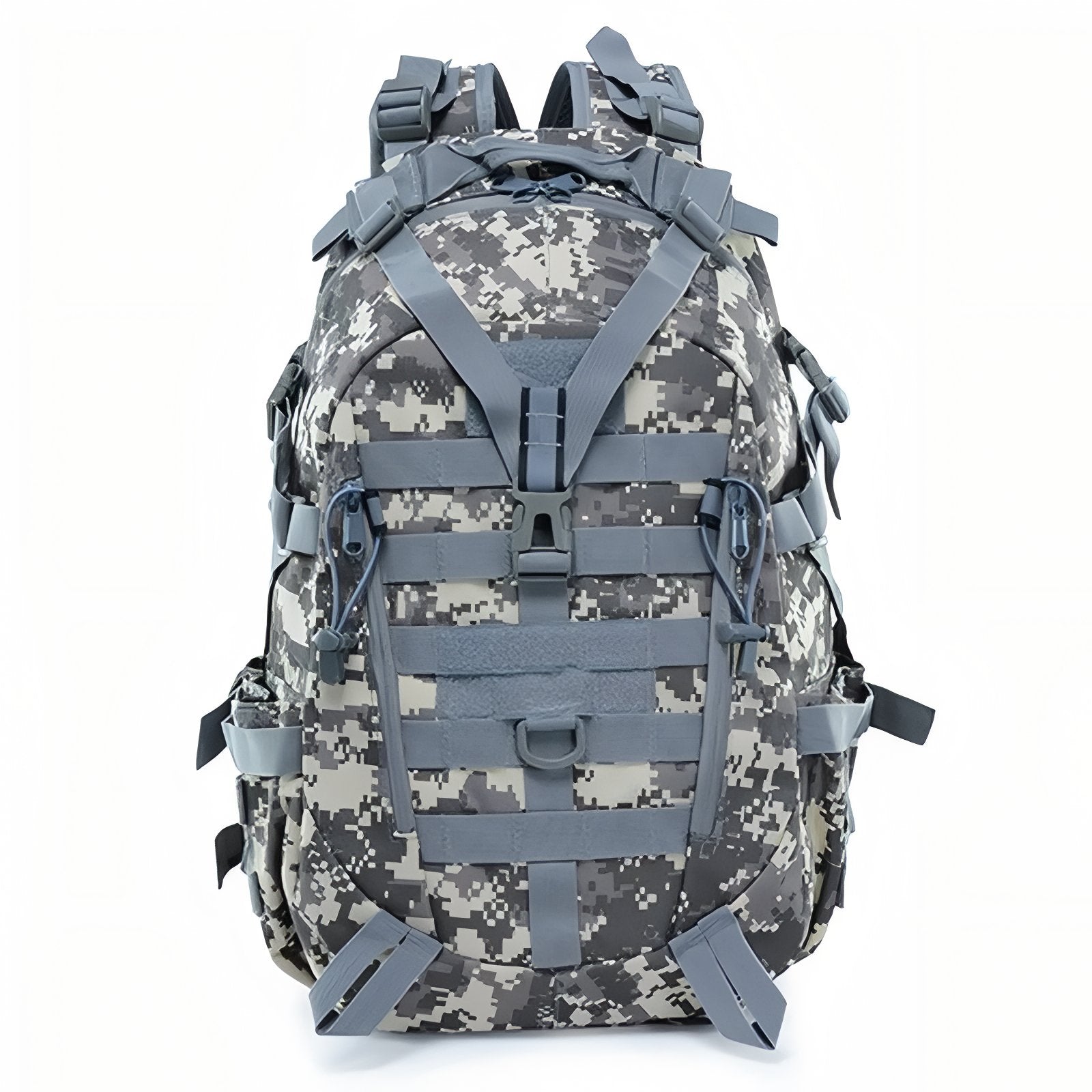 Sac à Dos Randonnée Militaire 40L - Gris Camouflage