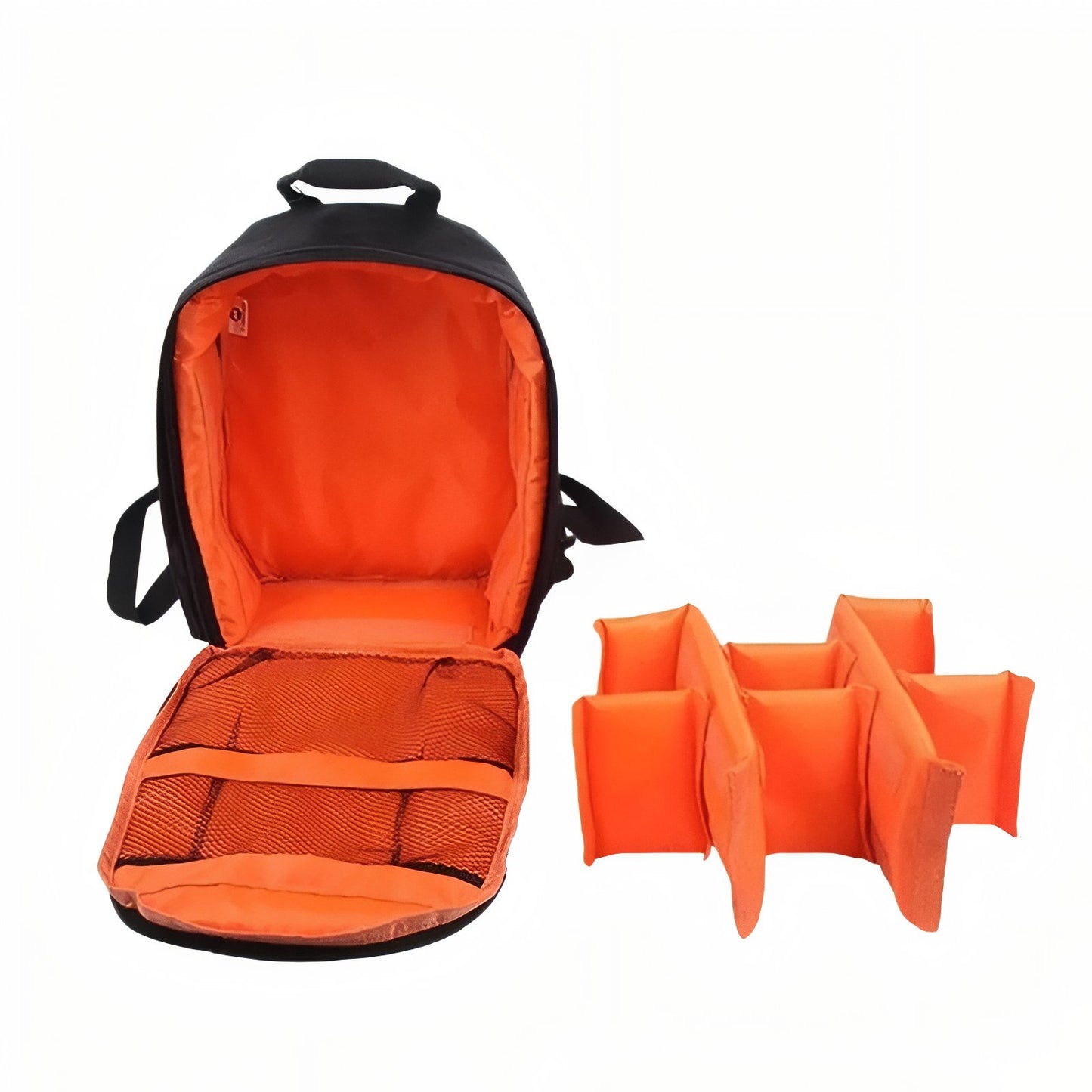Sac à Dos Appareil Photo compartiment ouvert - Rouge - Orange - Vert - Violet - Gris