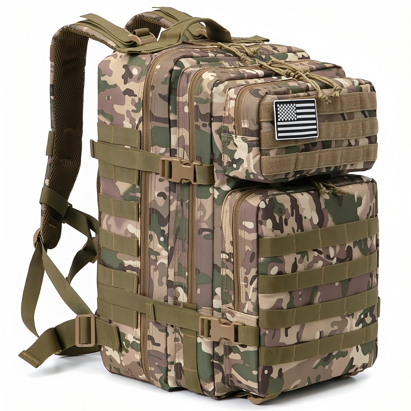 Sac à Dos Camouflage 45L - Marron Beige