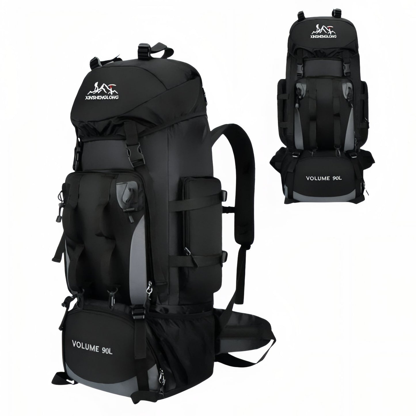 Sac à Dos Trekking - Noir - Sans Housse Imperméable