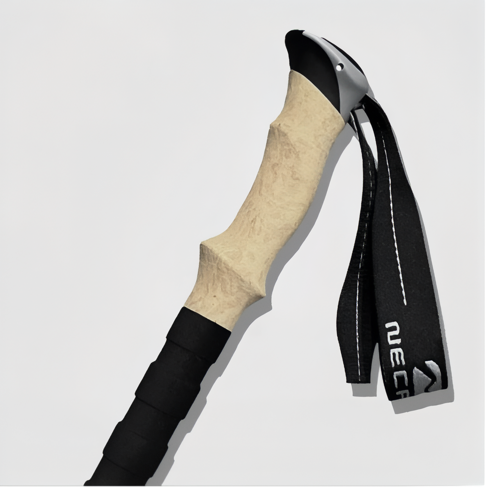 Bâton de Randonnée Ultra Léger 135CM gros plan poignée - Noir - Gris - Violet - Rouge - Bleu