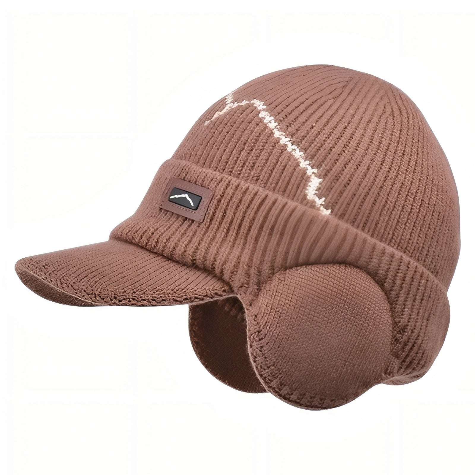 Bonnet Casquette Hiver Homme - Marron Clair - 55-60cm