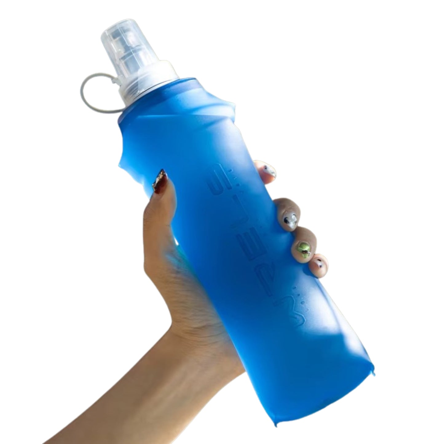 Gourde D'Eau Pliable portée à la main - 150ml - 250ml - 500ml - 250ml avec Paille - 500ml avec Paille