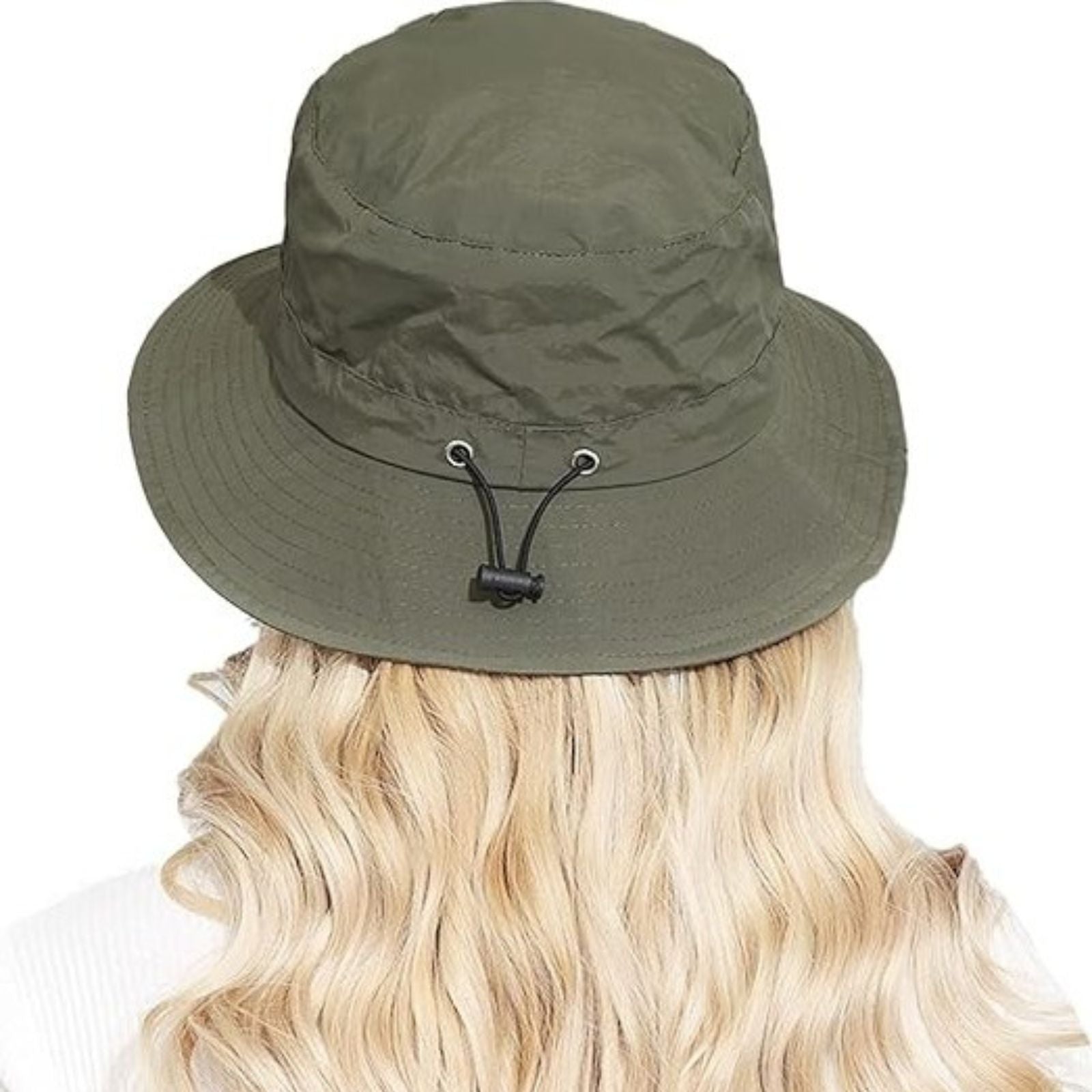 Chapeau Femme Été Randonnée portée à l'arrière - Beige - Vert Olive - Rose - Noir - Gris Foncé - Bleu Marine - Terracotta