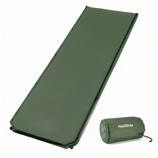 Matelas De Camping Autogonflant 1 Personne - Vert Foncé