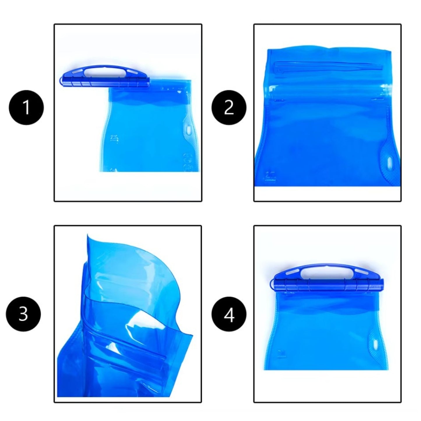 Poche À Eau Randonnée étapes d'utilisation - 1 L - 1.5 L - 2 L - 3 L