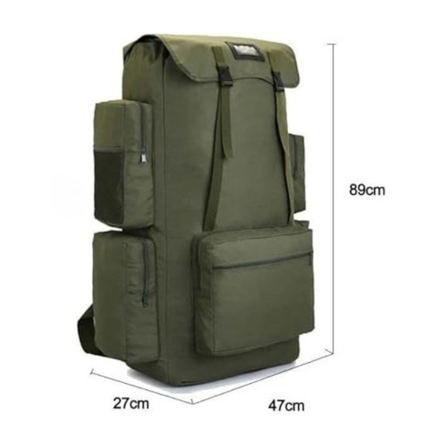 Sac à Dos Voyage Homme XXL guide des dimensions - Vert - Noir