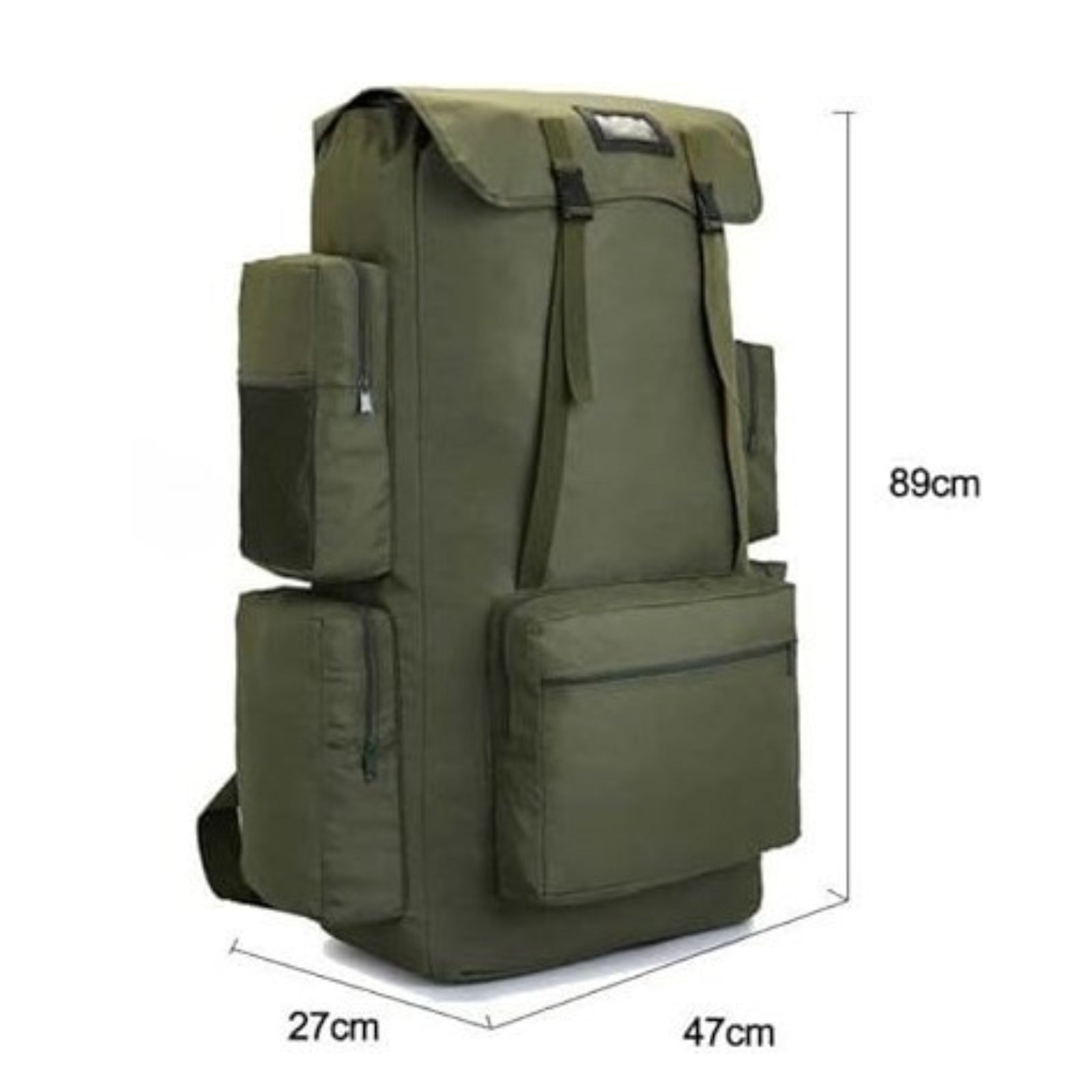 Sac à Dos Voyage Homme XXL guide des dimensions - Vert - Noir