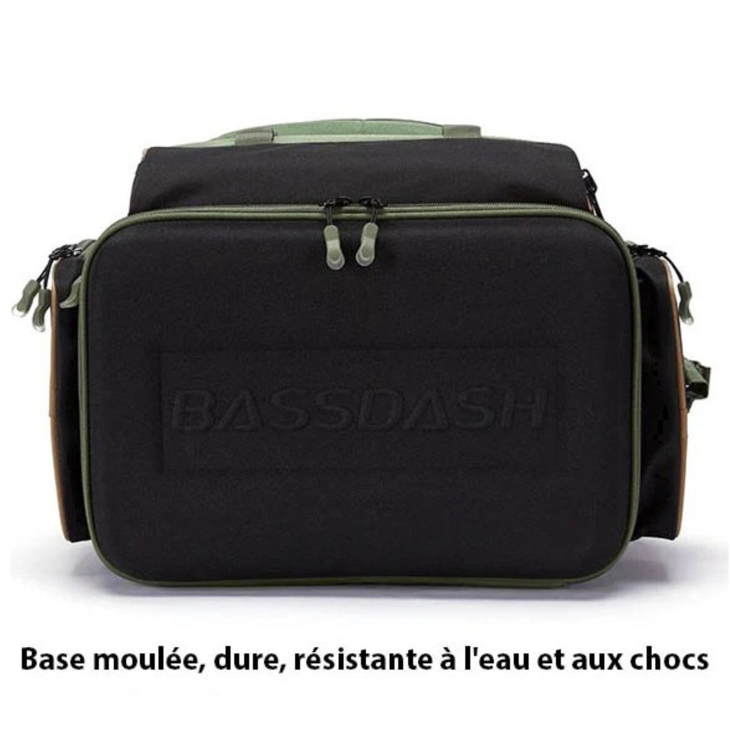 Sac de Randonnée et Pêche gros plan fermeture zippée - Vert - Moutarde