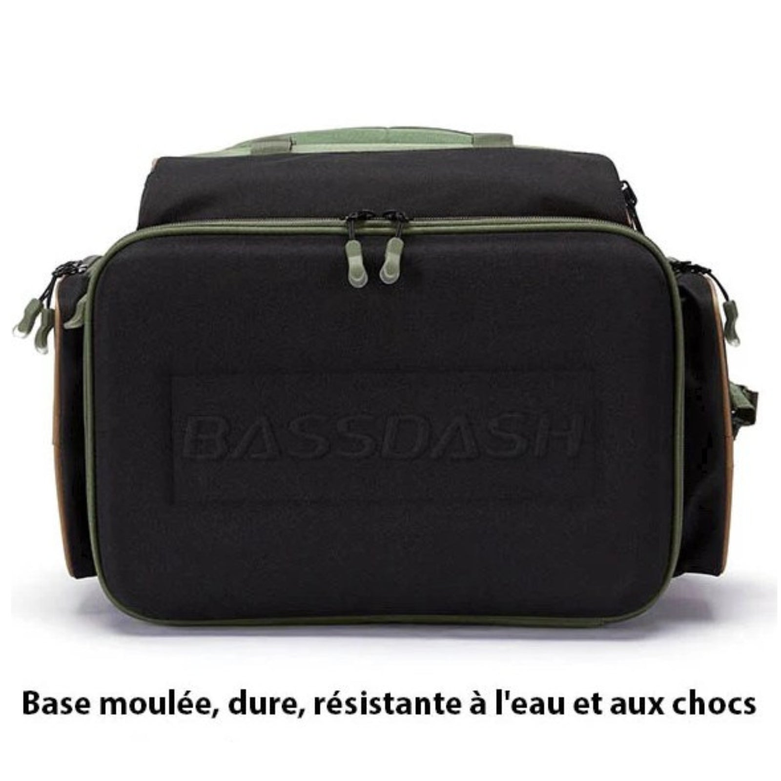 Sac de Randonnée et Pêche gros plan fermeture zippée - Vert - Moutarde