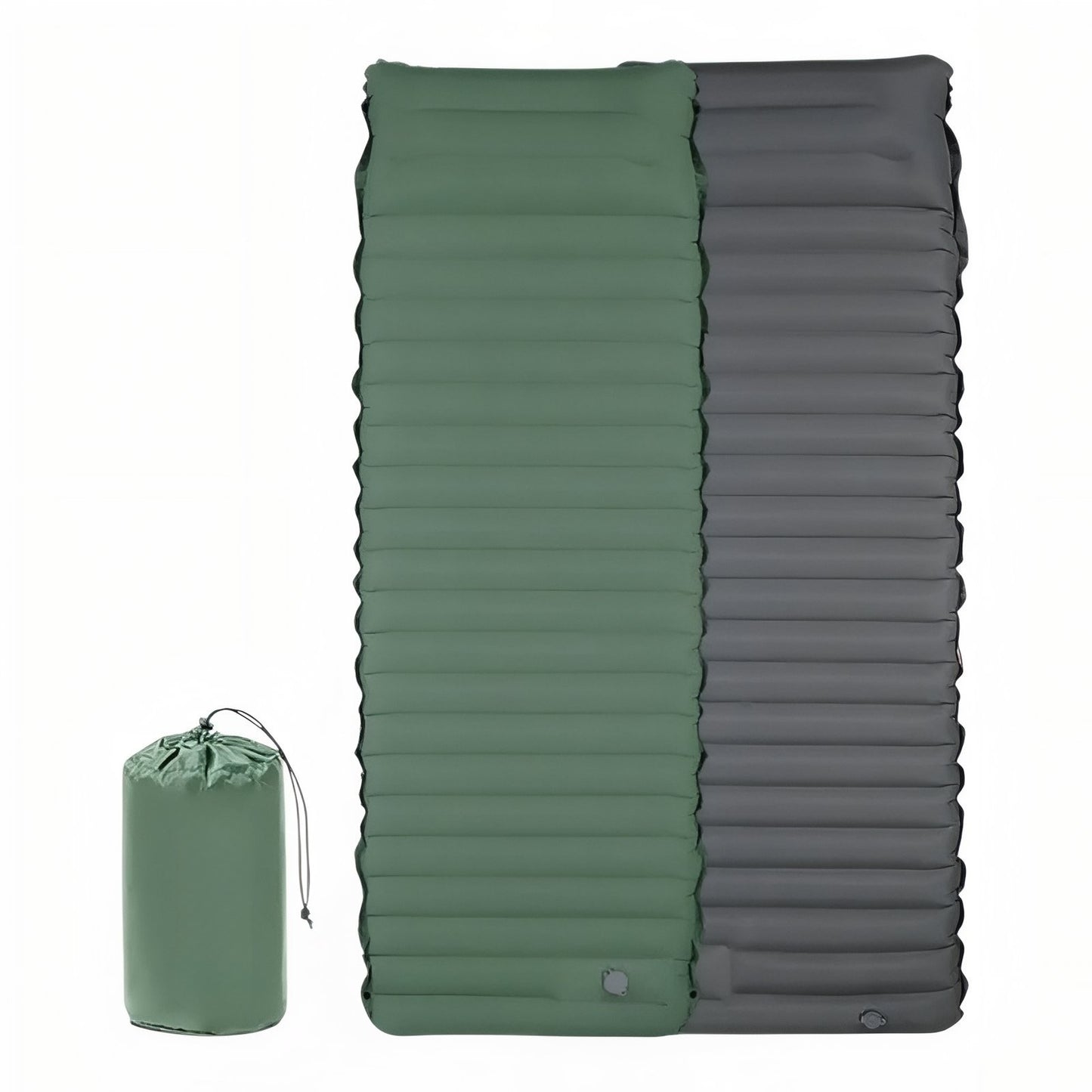 Matelas Camping Gonflable Confortable - Vert Foncé