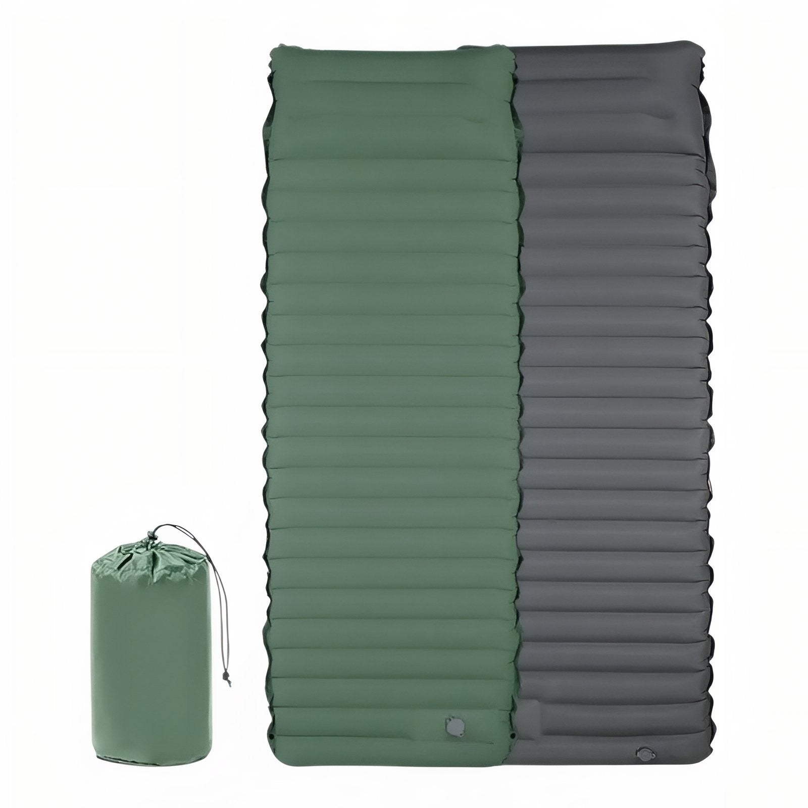 Matelas Camping Gonflable Confortable - Vert Foncé