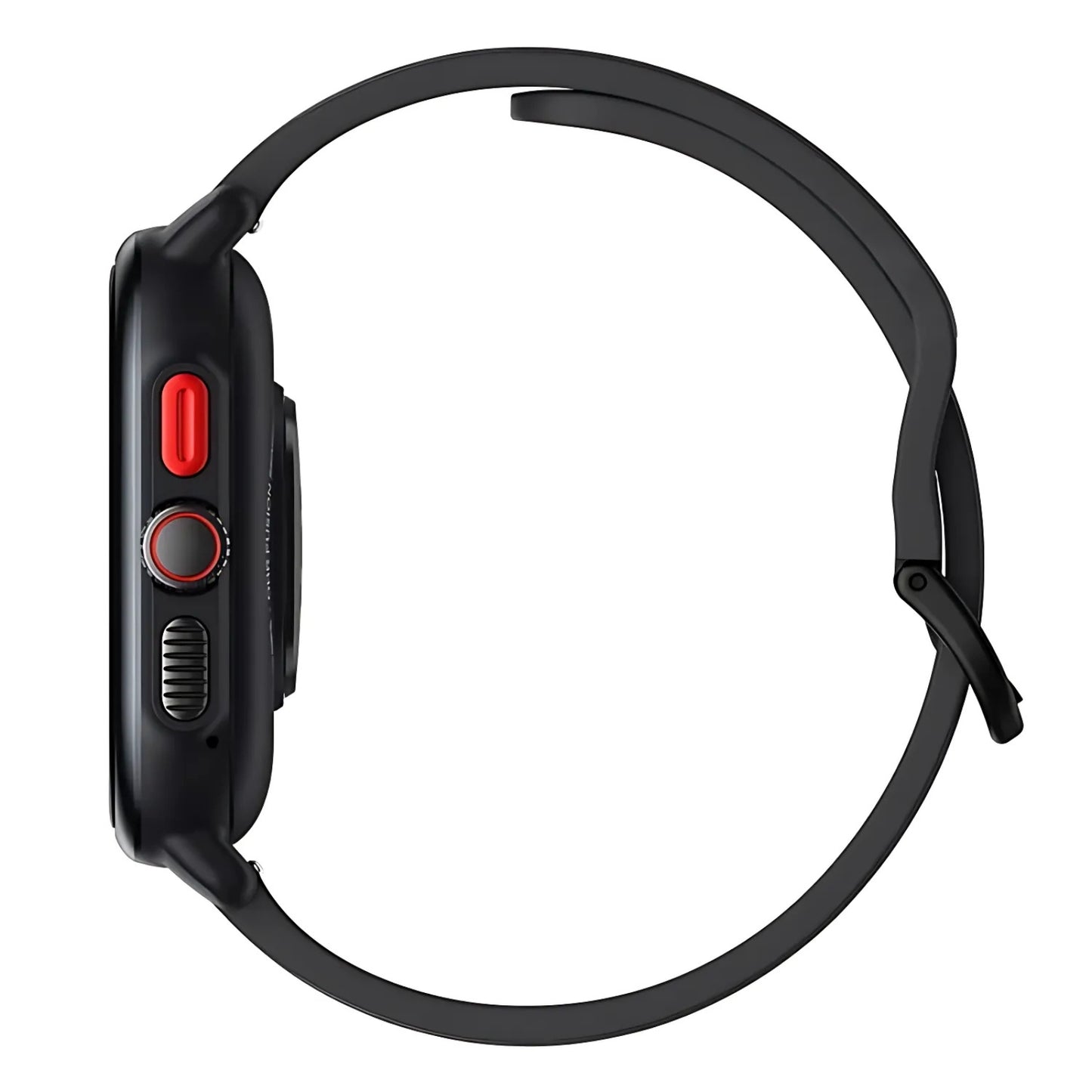Montre GPS Randonnée Avec Cartographie gros plan boutons latéraux - Noir - Blanc Cassé