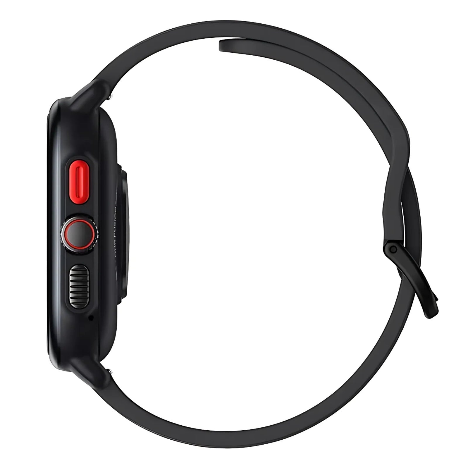 Montre GPS Randonnée Avec Cartographie gros plan boutons latéraux - Noir - Blanc Cassé