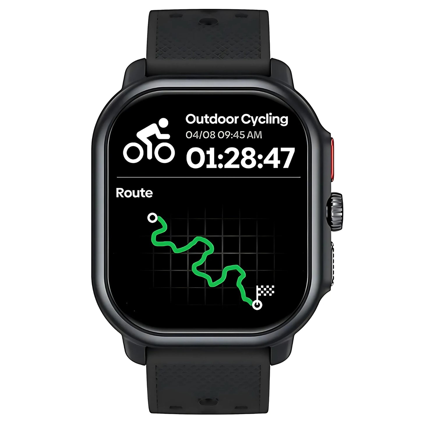 Montre GPS Randonnée Avec Cartographie écran avec itinéraire - Noir - Blanc Cassé