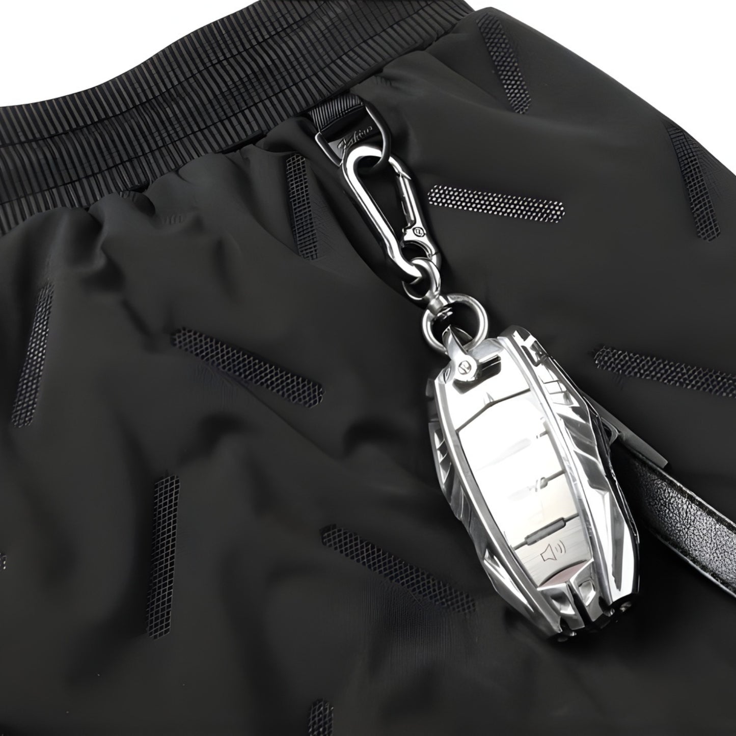 Pantalon Fourré Homme gros plan fermeture zippée - Noir (Droit) - Gris (Droit) - Noir (Serré) - Gris (Serré)