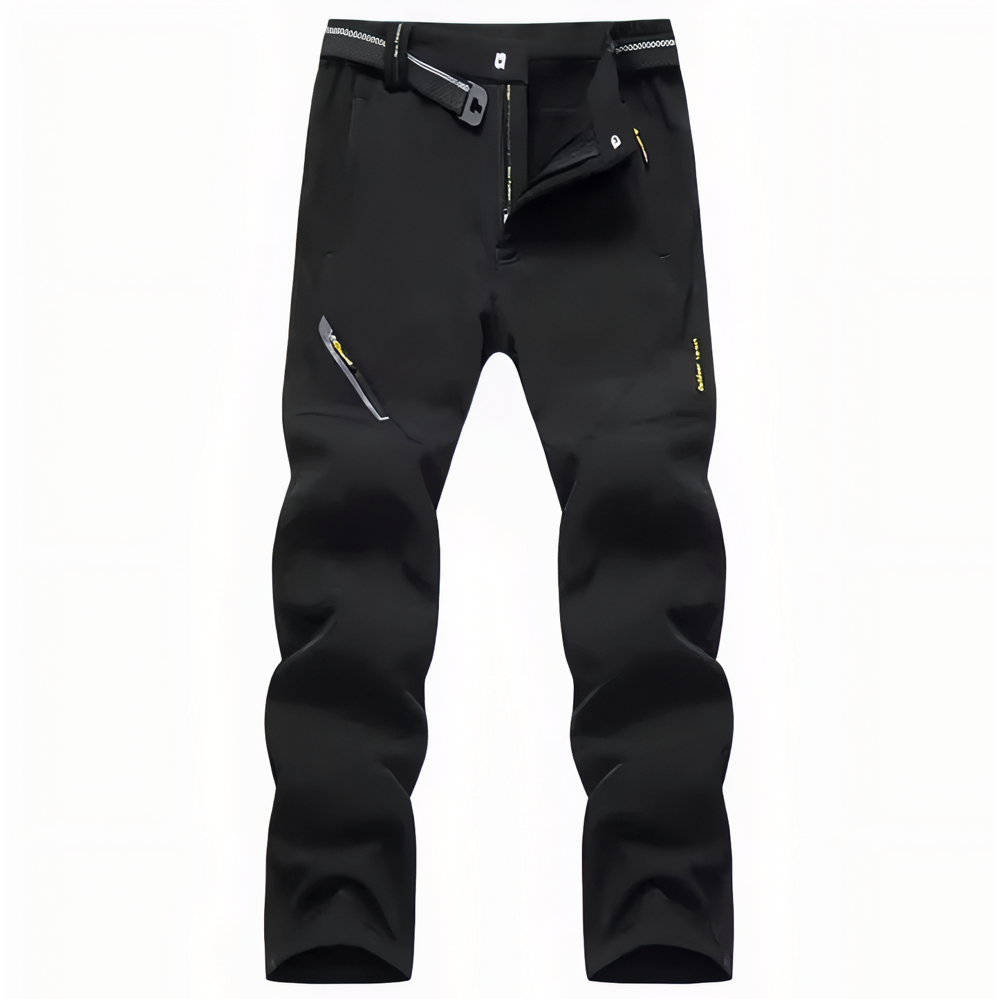 Pantalon Randonnée Doublé Polaire Homme - Noir Profond