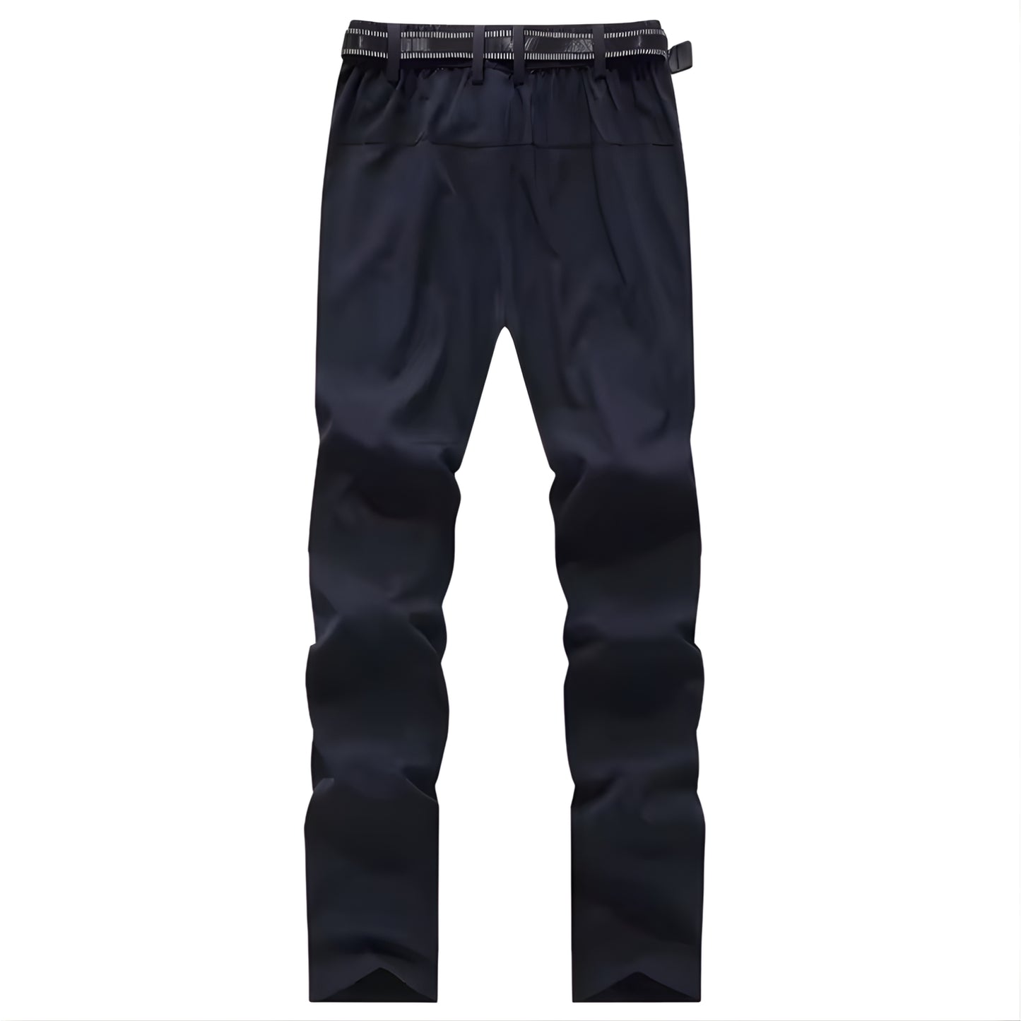 Pantalon Randonnée Déperlant Femme vue de face - Bleu Marine