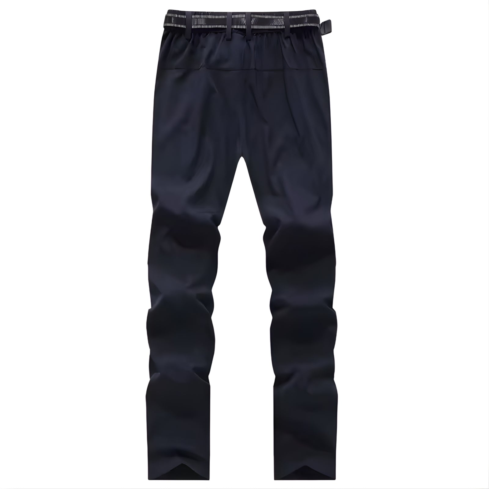 Pantalon Randonnée Déperlant Femme vue de face - Bleu Marine