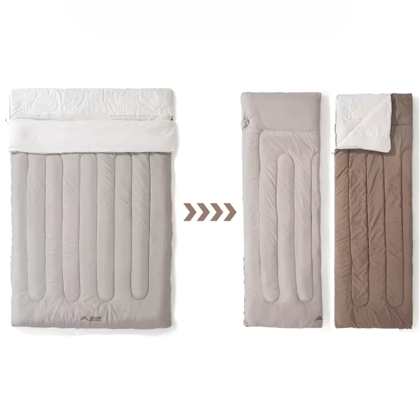 Sac De Couchage 2 Personnes Détachable - 12°C à 20°C / 2.6Kg / 5°C à 10°C / 3.2Kg