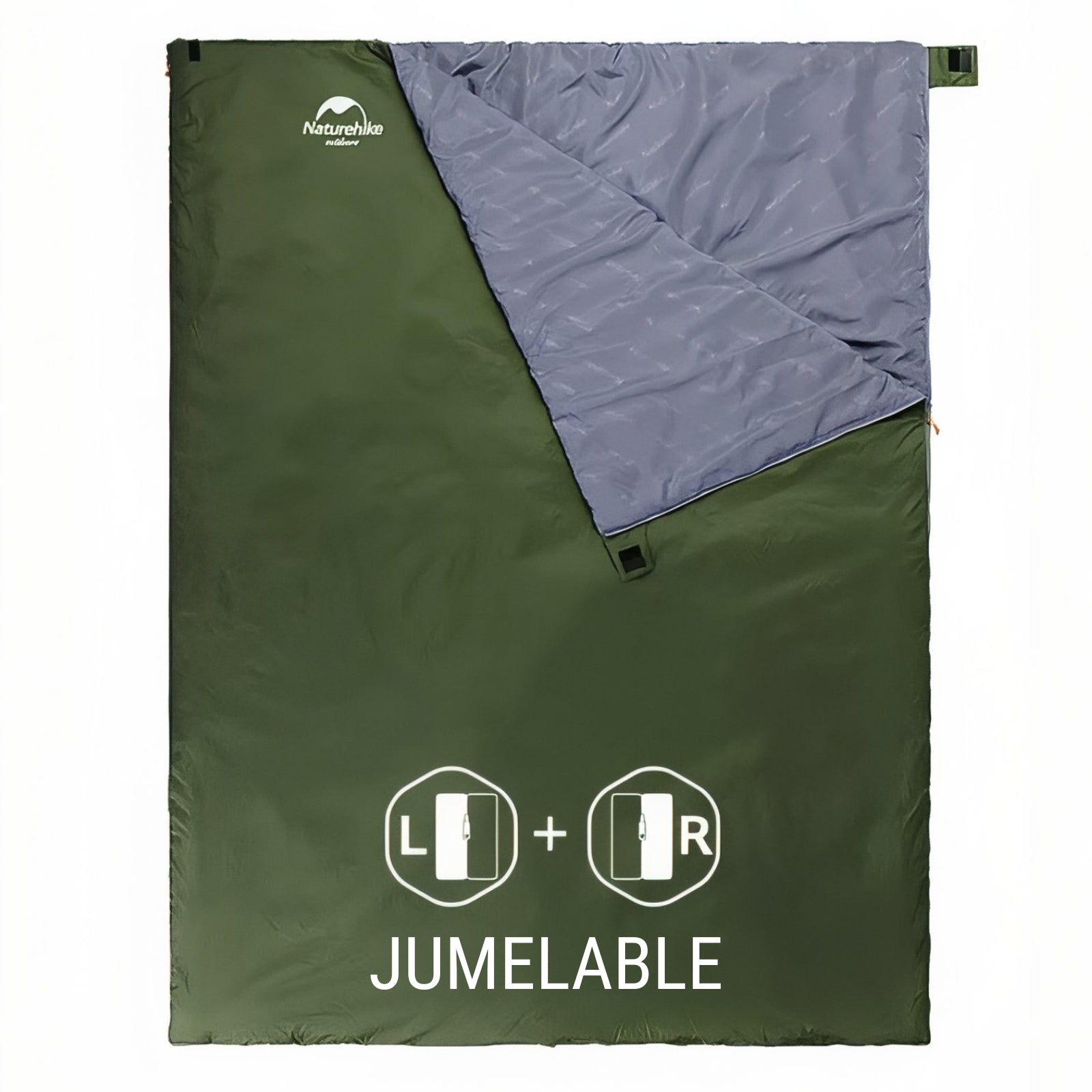Sac De Couchage Été Ultra Léger compartiment ouvert - Vert Olive - Vert Clair - Vert Camouflage - Marron Foncé - Gris Clair - Bleu Marine