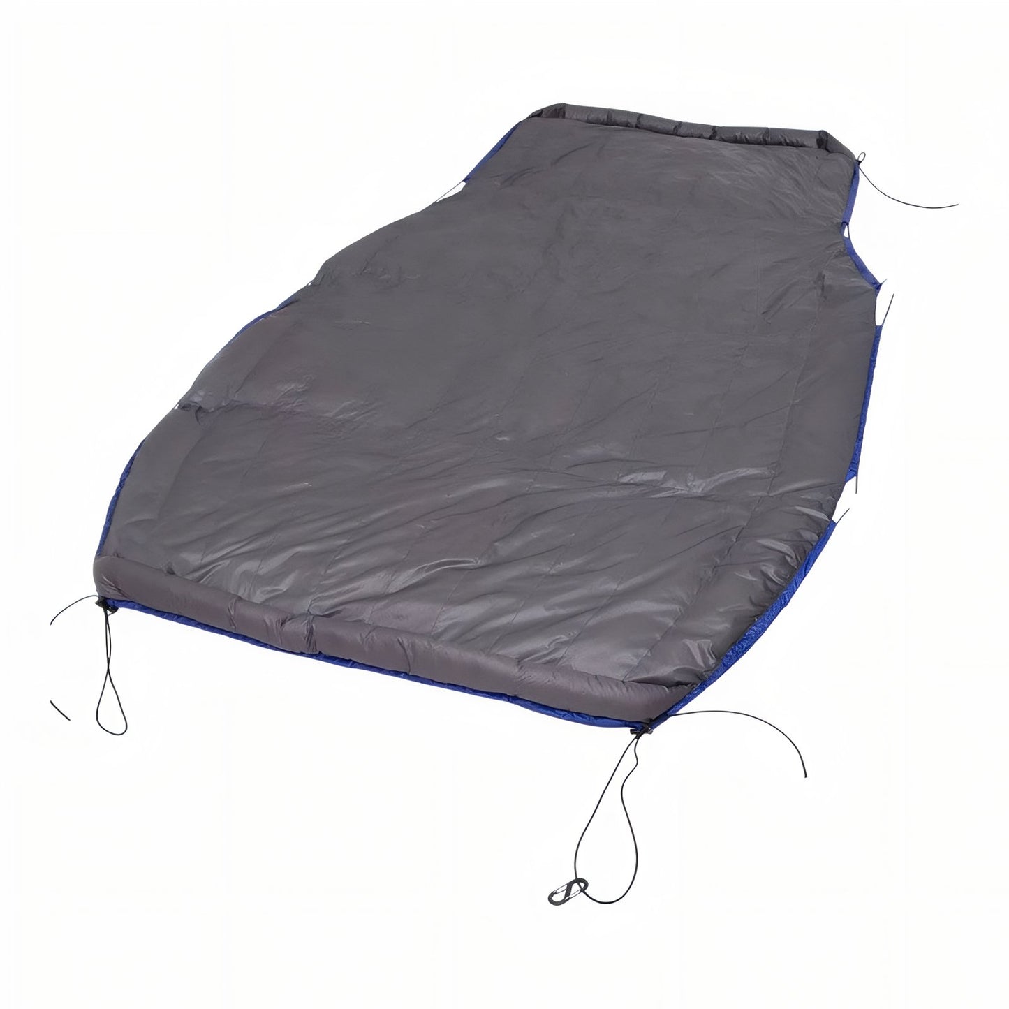 Sac De Couchage Hamac détail des cordons - Vert Émeraude - Noir et Gris