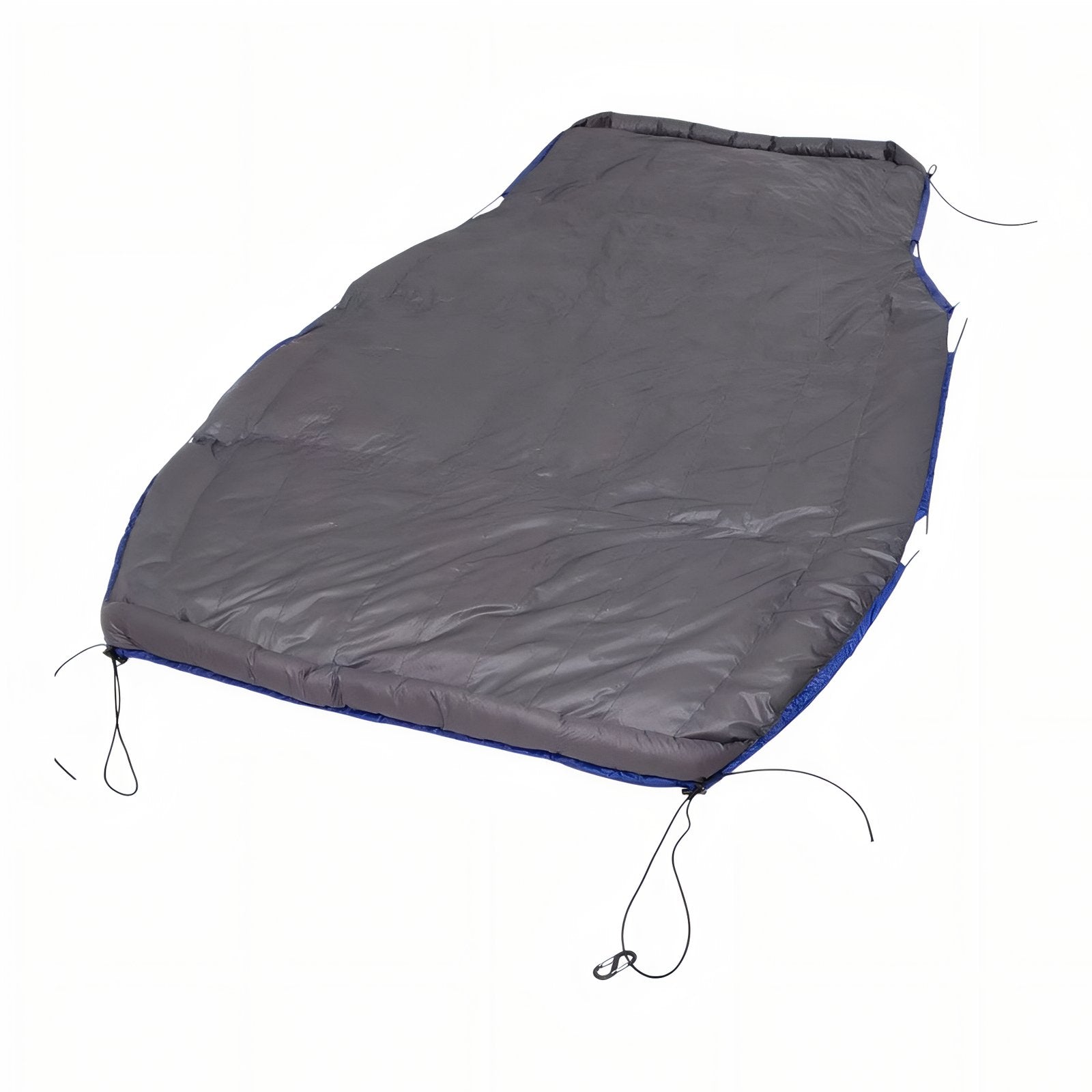 Sac De Couchage Hamac détail des cordons - Vert Émeraude - Noir et Gris