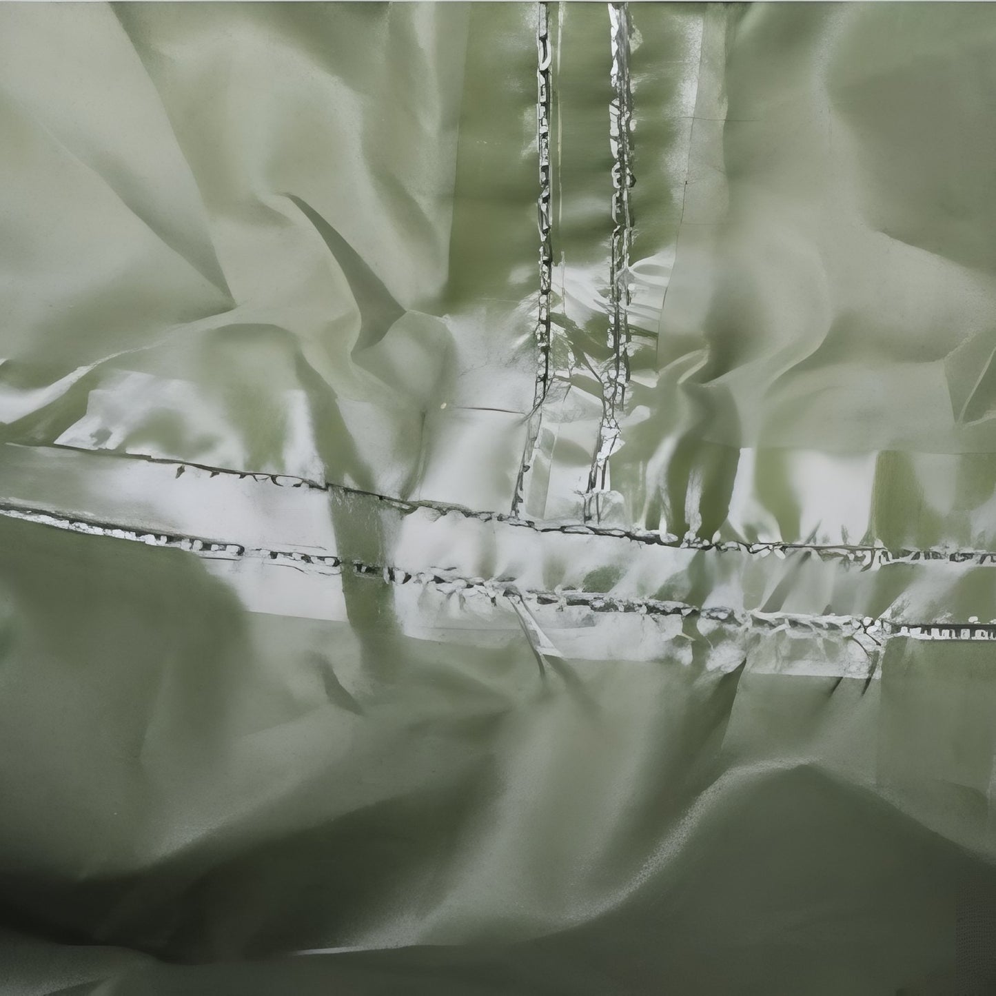Poncho Pluie Randonnée gros plan matière - Noir - Noir (avec poche du milieu) - Vert Olive (avec poche du milieu) - Vert Olive