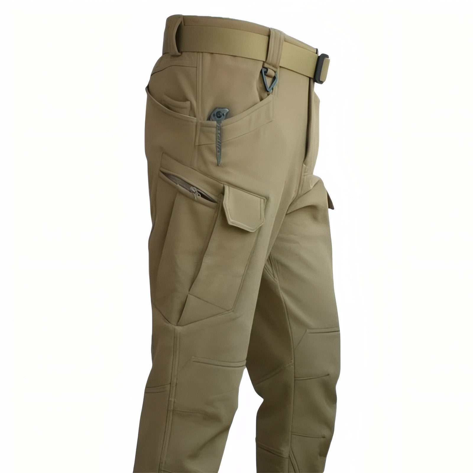 Pantalon Multi Poches Randonnée Homme - Beige Sable