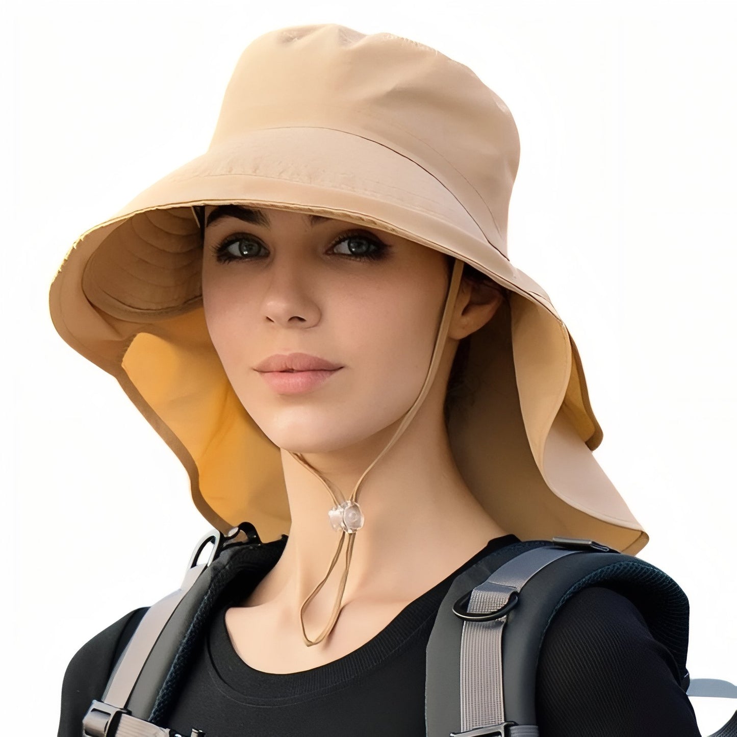 Chapeau Soleil Randonnée Femme - Camel - 56-58cm