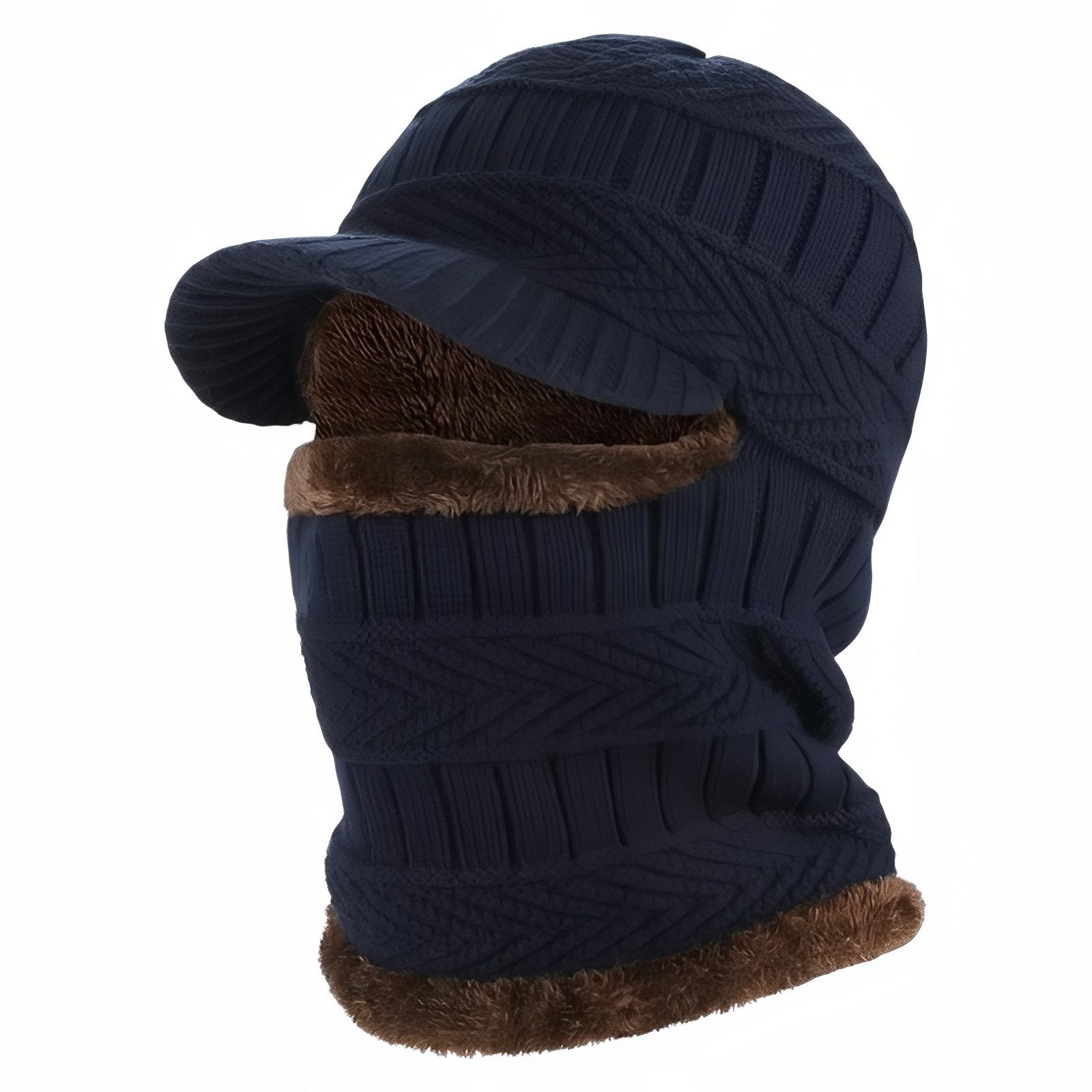 Cagoule Chaude Homme - Bleu Marine - 56-60cm