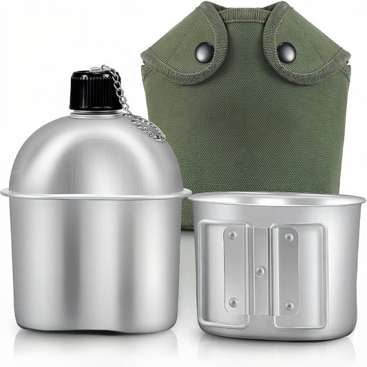 Kit Gourde Randonnée Aluminium - Gourde + Tasse + Housse