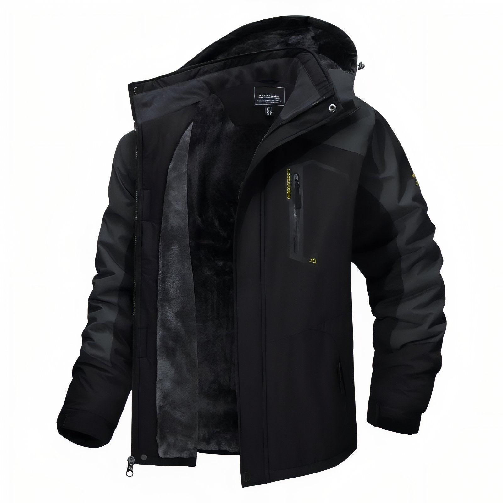 Veste Chaude Randonnée Homme - Noir et Gris