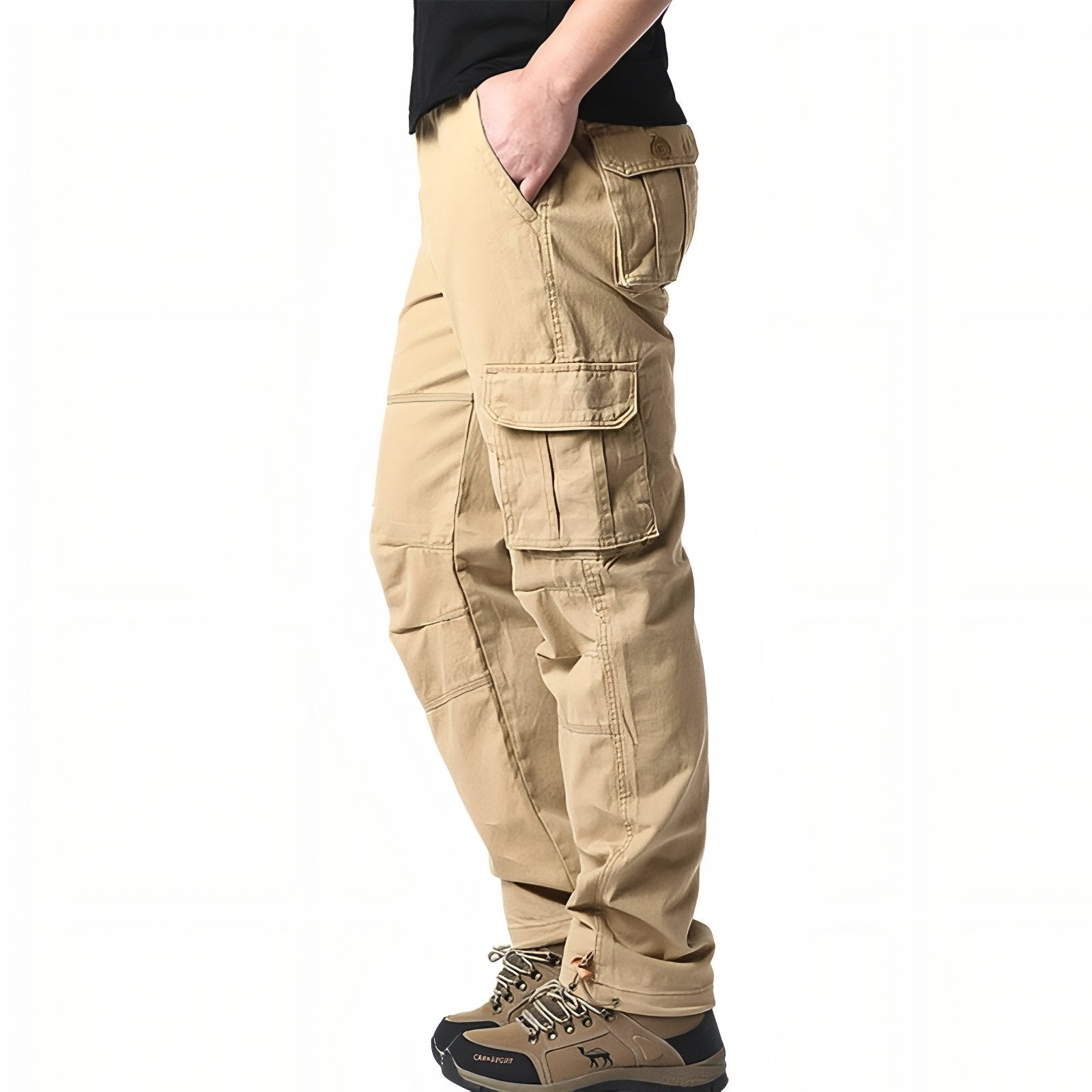 Pantalon Cargo Randonnée Homme - Beige Clair