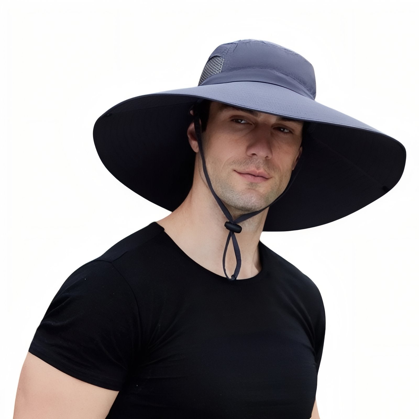 Chapeau Randonnée Anti-UV Homme - Bleu Marine - 56-60cm