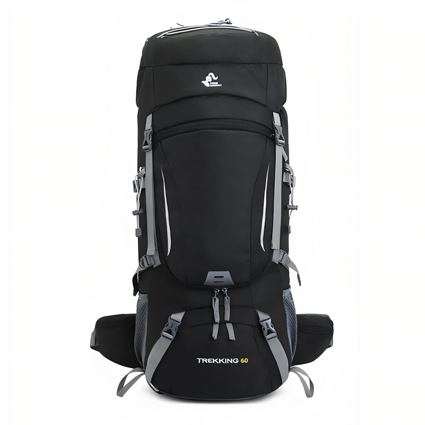 Sac à Dos Randonnée Respirant 60 Litres - Noir