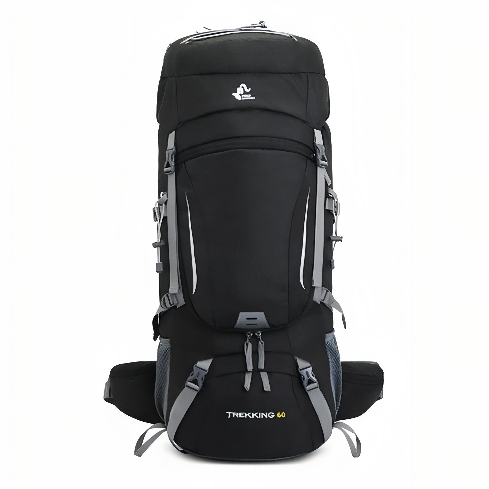Sac à Dos Randonnée Respirant 60 Litres - Noir