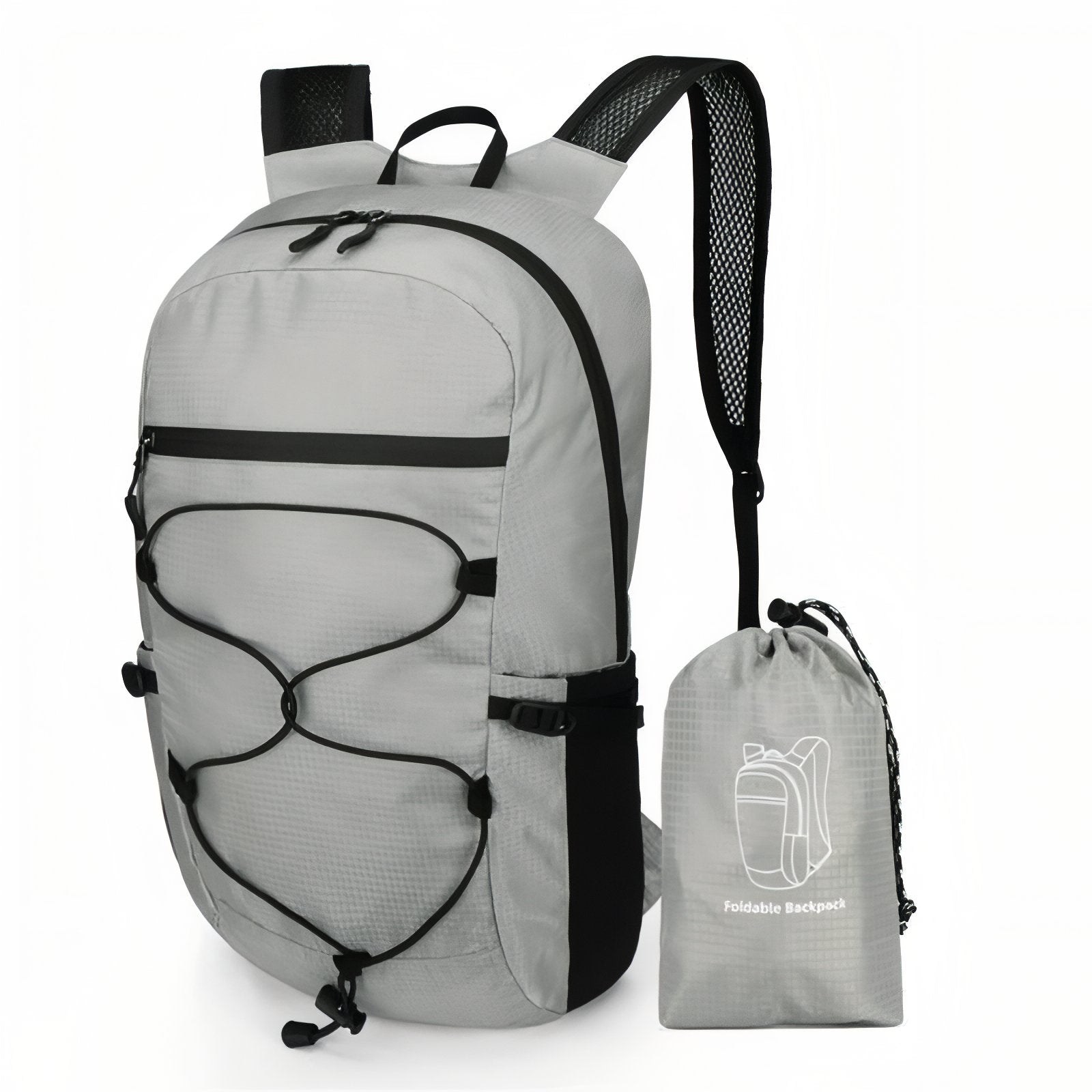 Sac à Dos Pliable et Imperméable - Gris clair