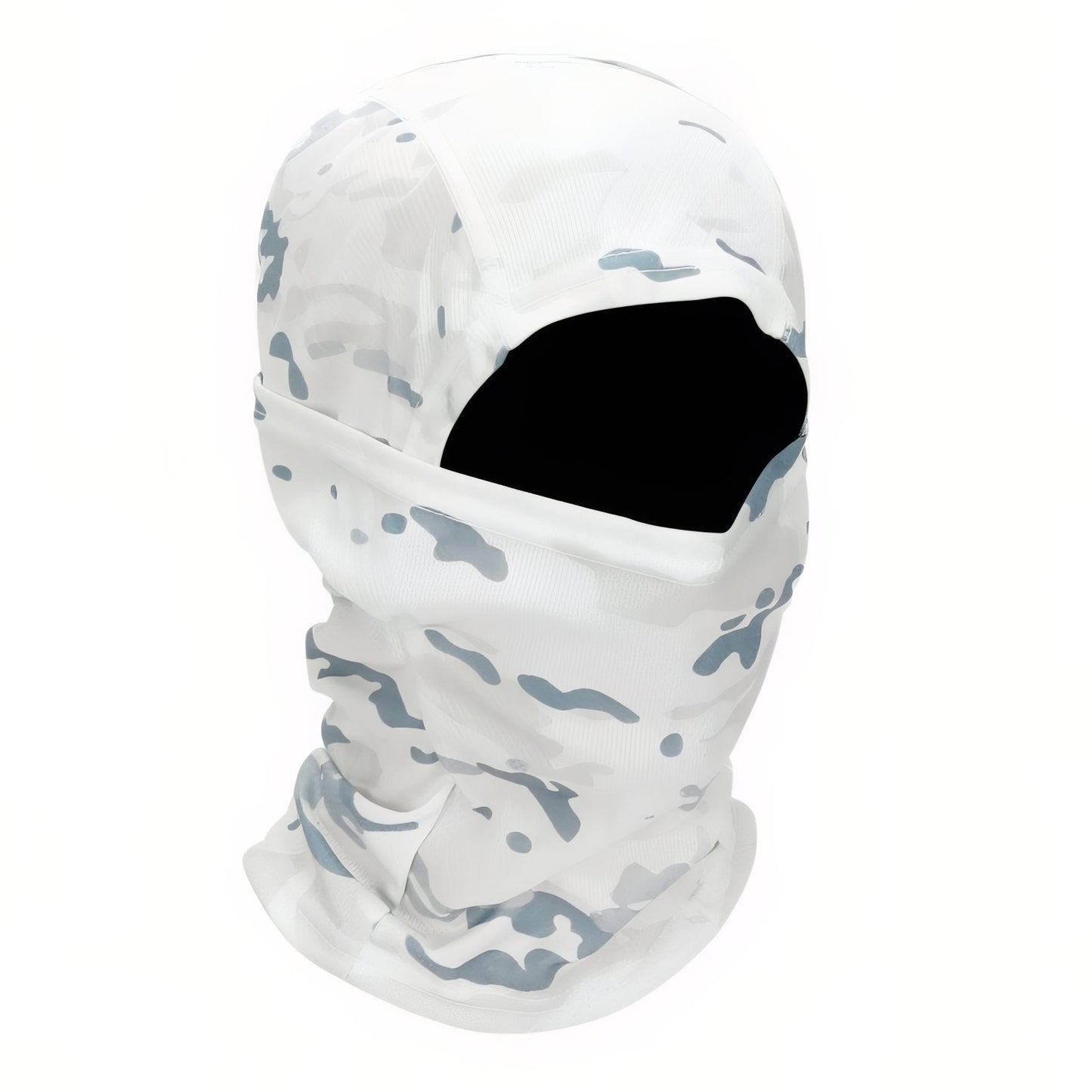 Cagoule Camouflage Militaire - Blanc et Gris - 56-60cm