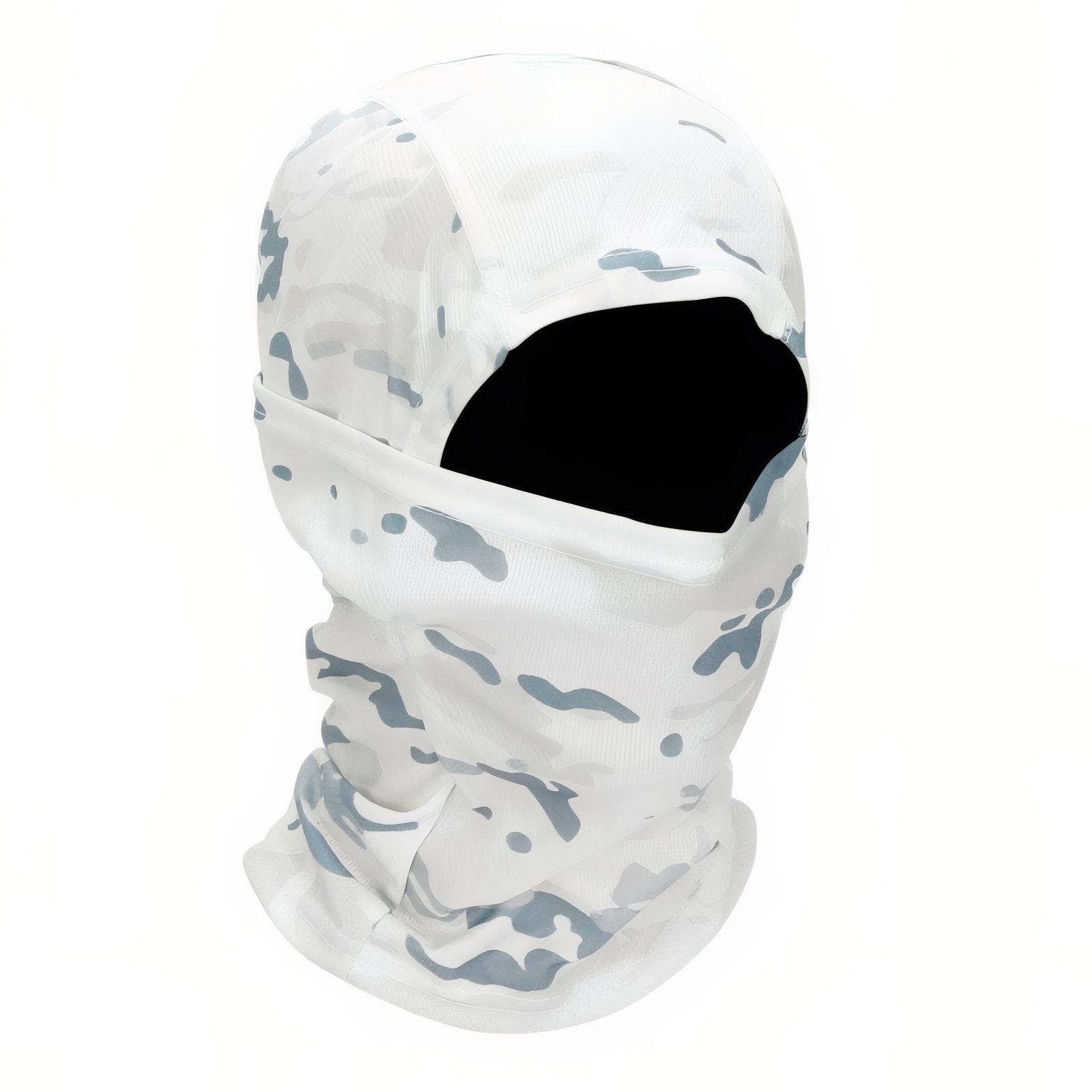Cagoule Camouflage Militaire - Blanc et Gris - 56-60cm