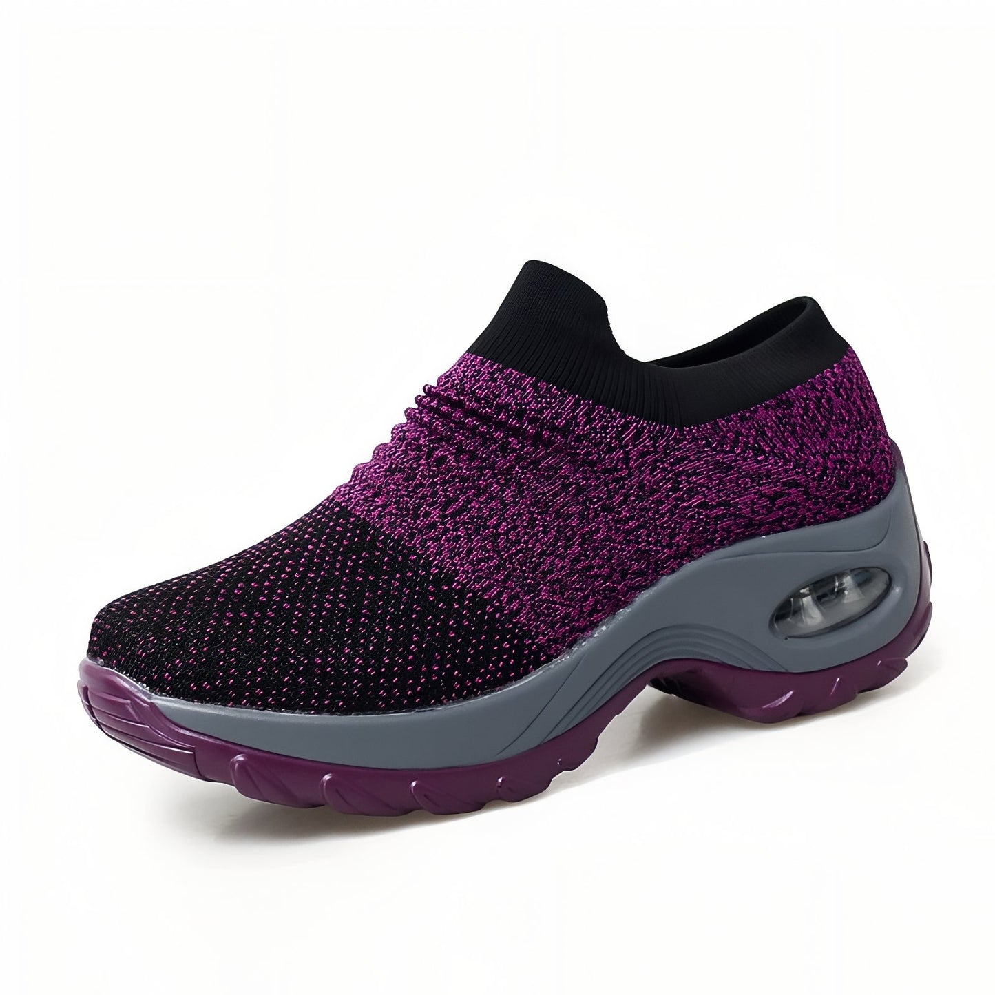 Basket de Marche Femme Sans Lacet - Violet