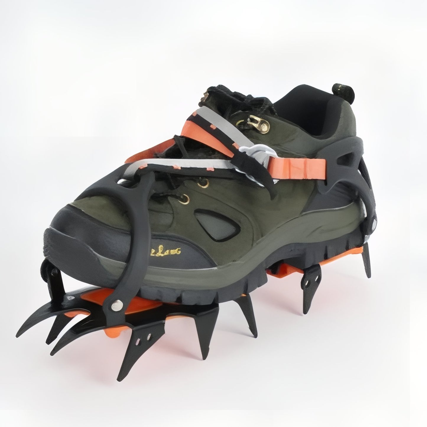Crampons À Neige Randonnée gros plan crampons - Orange