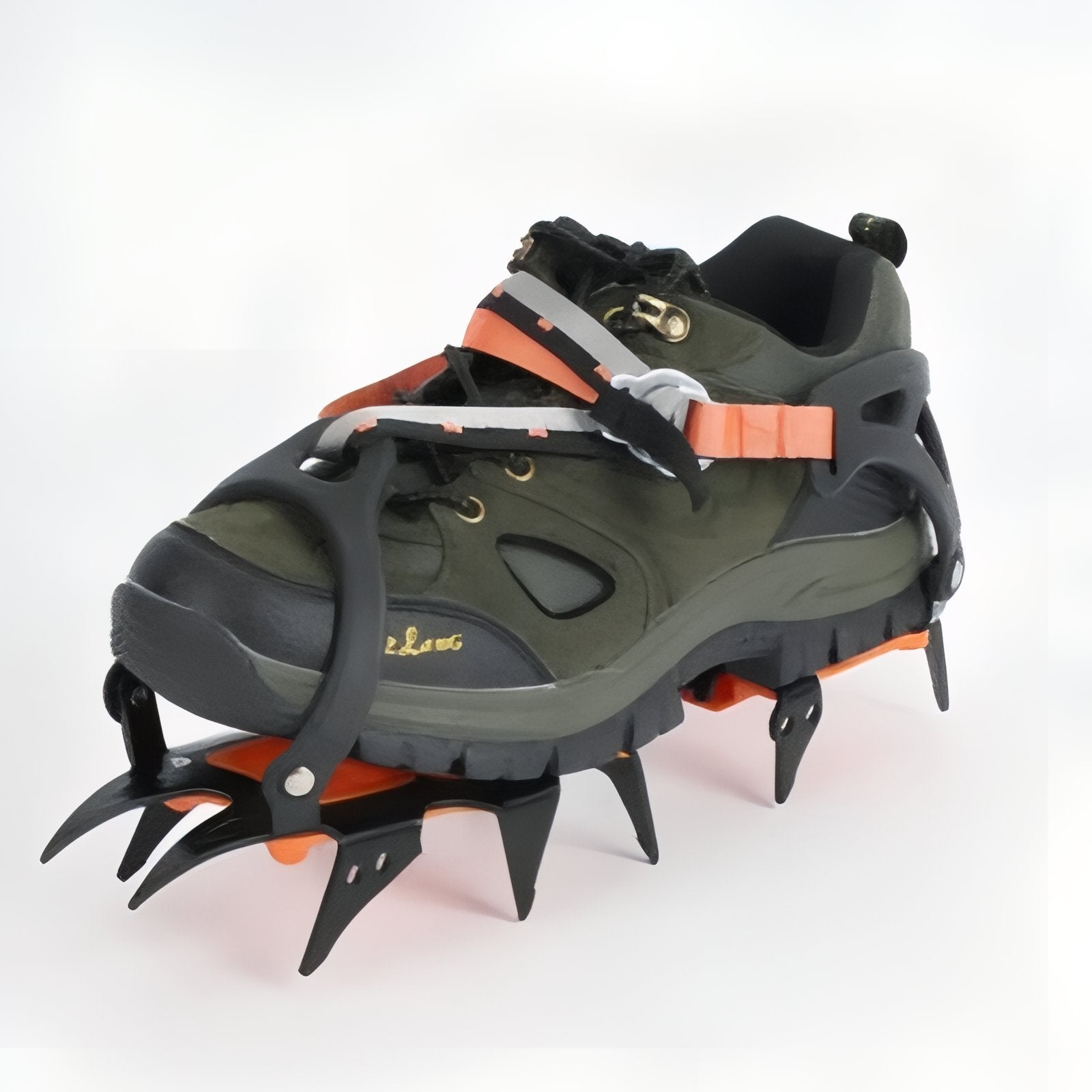 Crampons À Neige Randonnée gros plan crampons - Orange