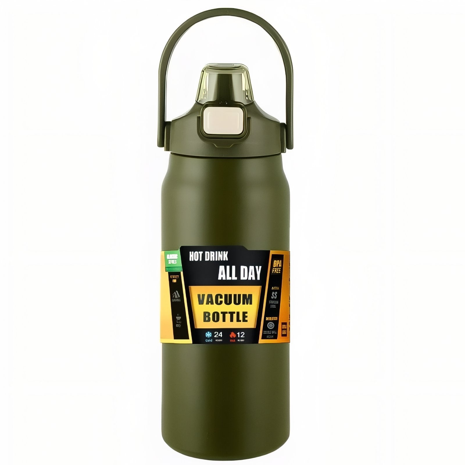 Gourde Isotherme Avec Bec Verseur - Vert Olive